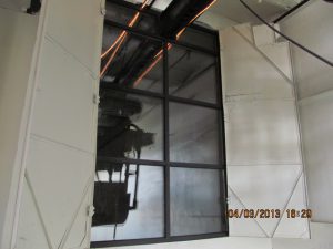 U-Haul Nabisco Building Detroit coal_room_viewing_window_Installed
