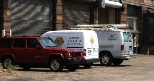 Detroit Contractor Vehicles at NBC-Nabisco Building